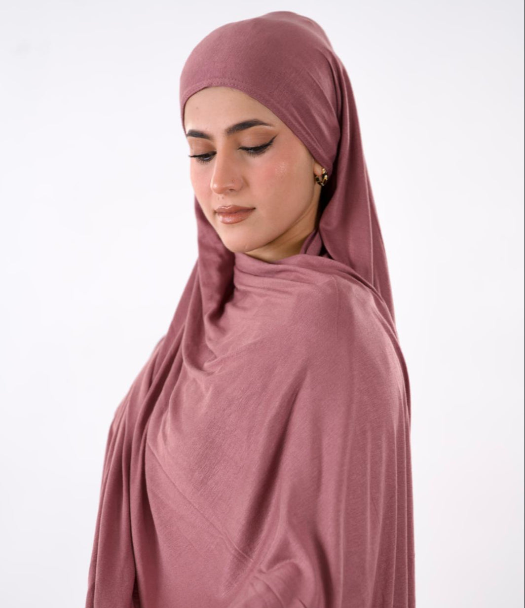 Premium Jersey Hijab — Plum