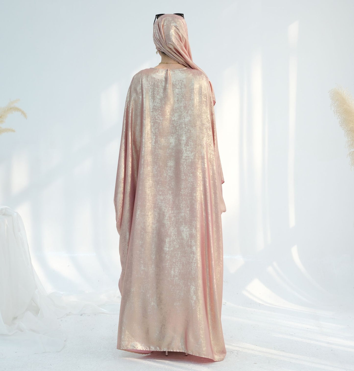 Celestial Mirage Abaya - Soft Blush