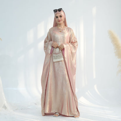 Celestial Mirage Abaya - Soft Blush