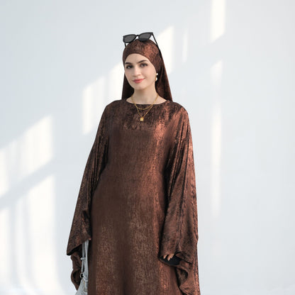 Celestial Mirage Abaya - Arabian Coffee