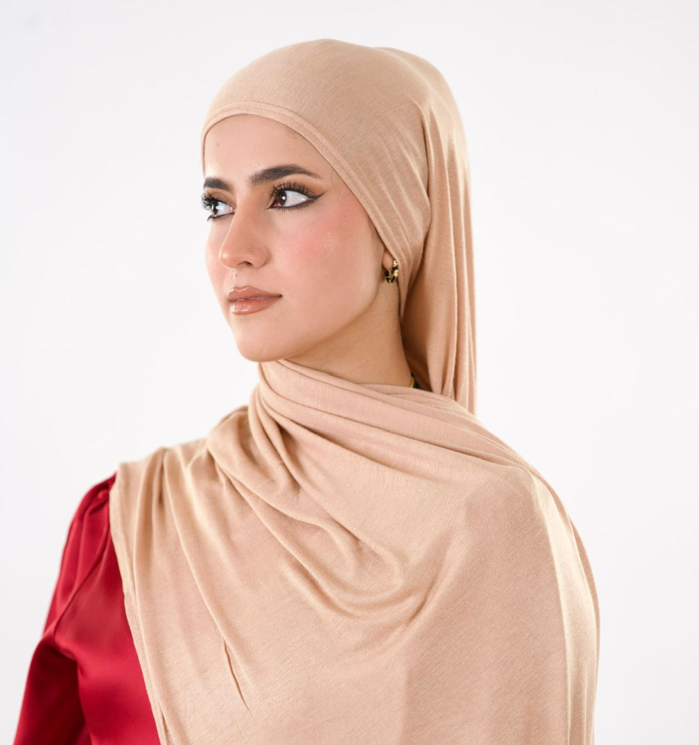 Premium Jersey Hijab — Terracotta Clay
