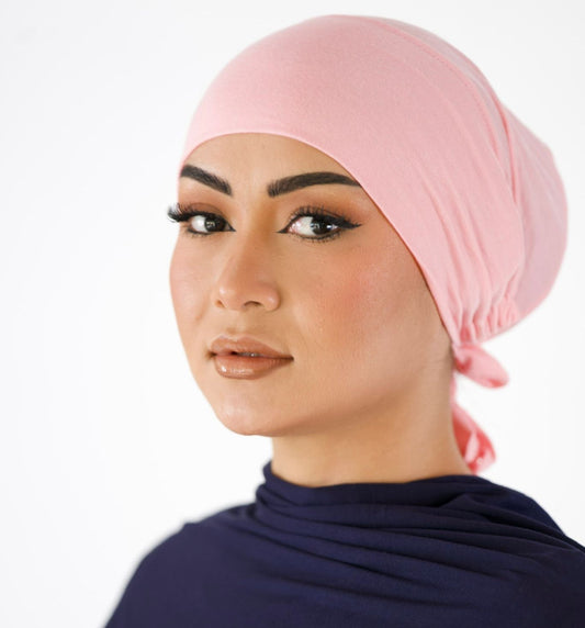 Adjustable Tie Undercap — Salmon Pink