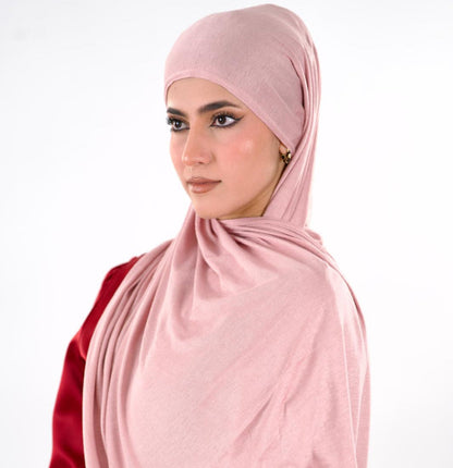 Premium Jersey Hijab — Dusty Pink