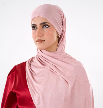 Premium Jersey Hijab — Dusty Pink