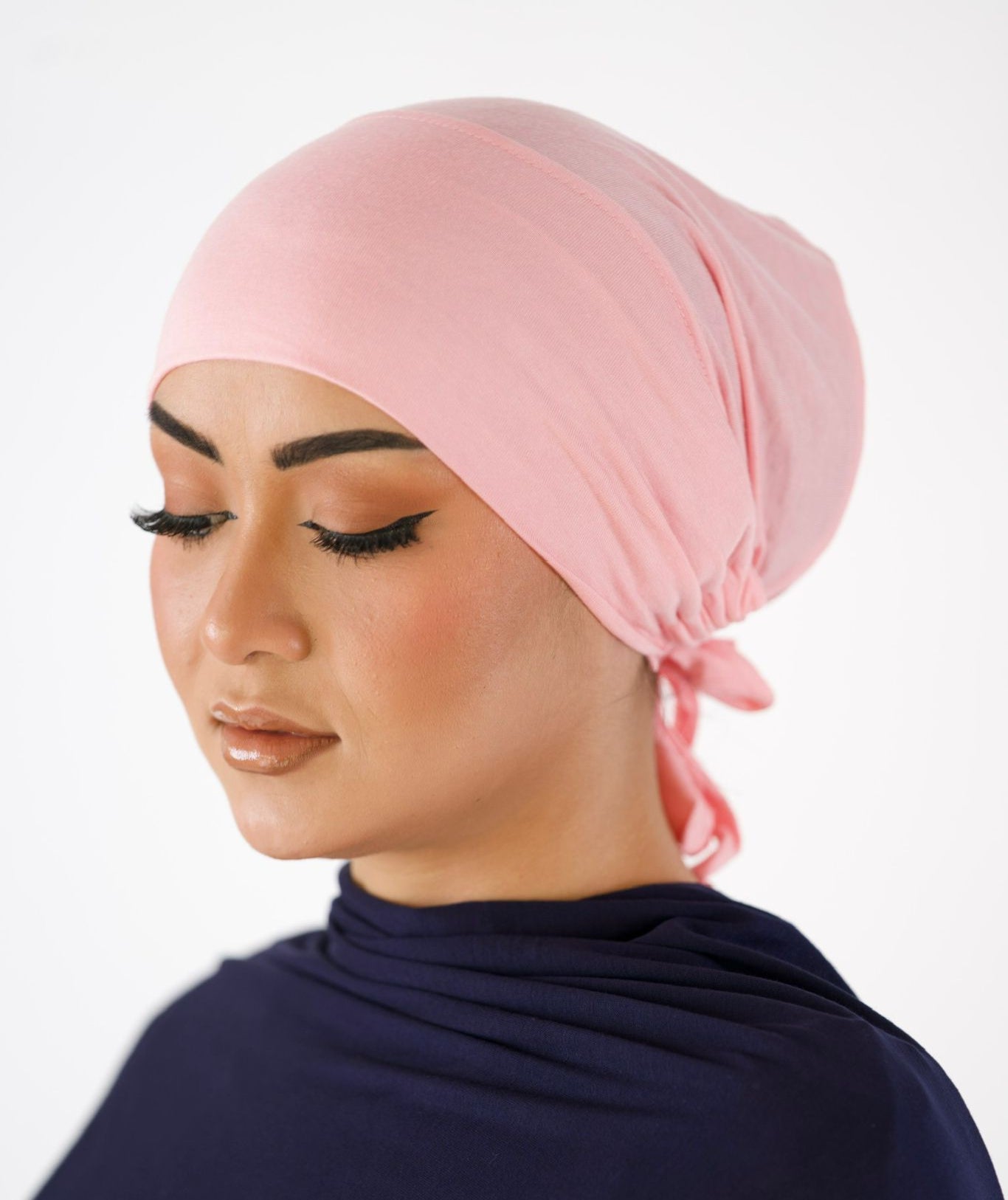 Adjustable Tie Undercap — Salmon Pink