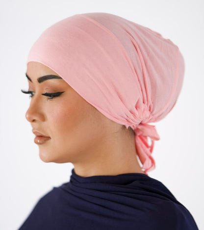 Adjustable Tie Undercap — Salmon Pink