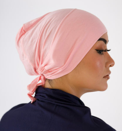 Adjustable Tie Undercap — Salmon Pink