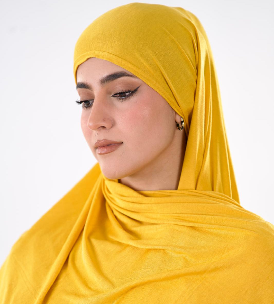 Premium Jersey Hijab — Gold