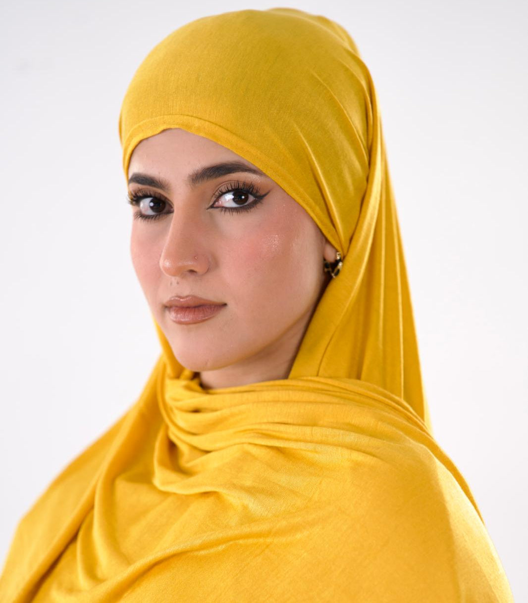 Premium Jersey Hijab — Gold