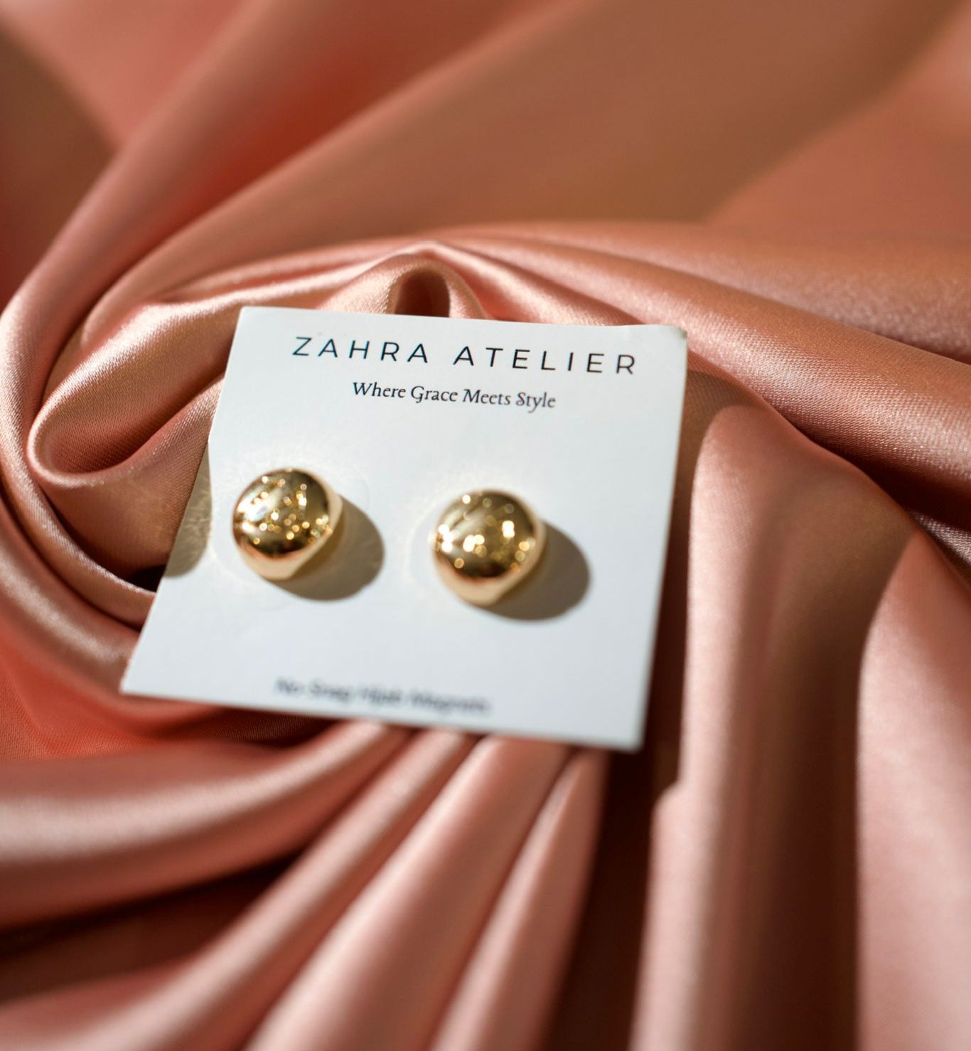 Ultra-Strong No-Snag Hijab Magnets — Metallic Gold