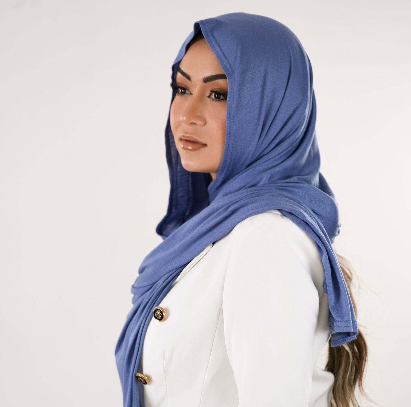 Premium Jersey Hijab — Jean Denim