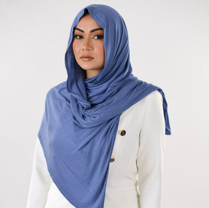 Premium Jersey Hijab — Jean Denim