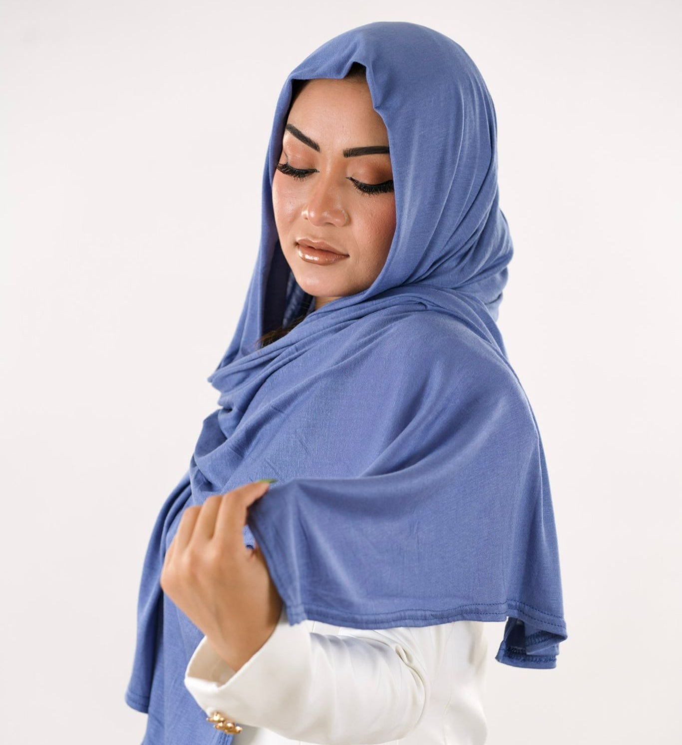 Premium Jersey Hijab — Jean Denim