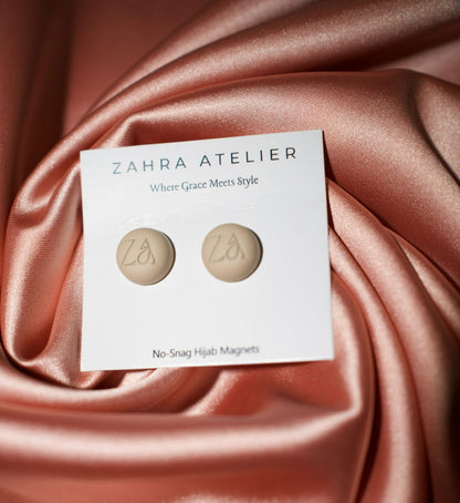 Ultra-Strong No-Snag Hijab Magnets — Matte Khaki