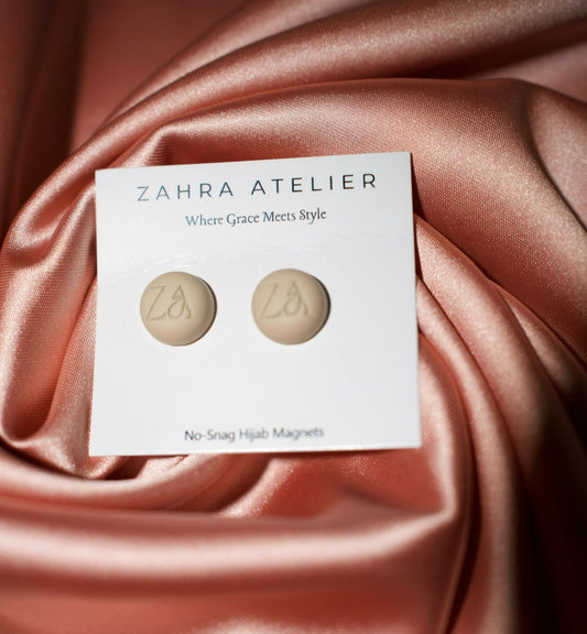 Ultra-Strong No-Snag Hijab Magnets — Matte Khaki