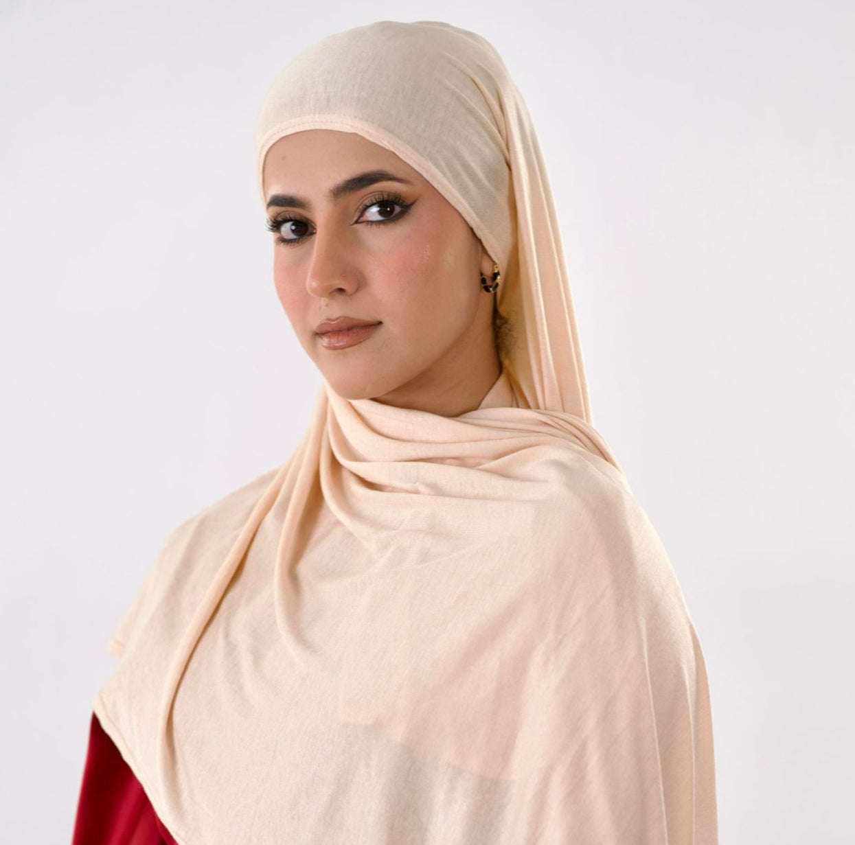 Premium Jersey Hijab — Nude