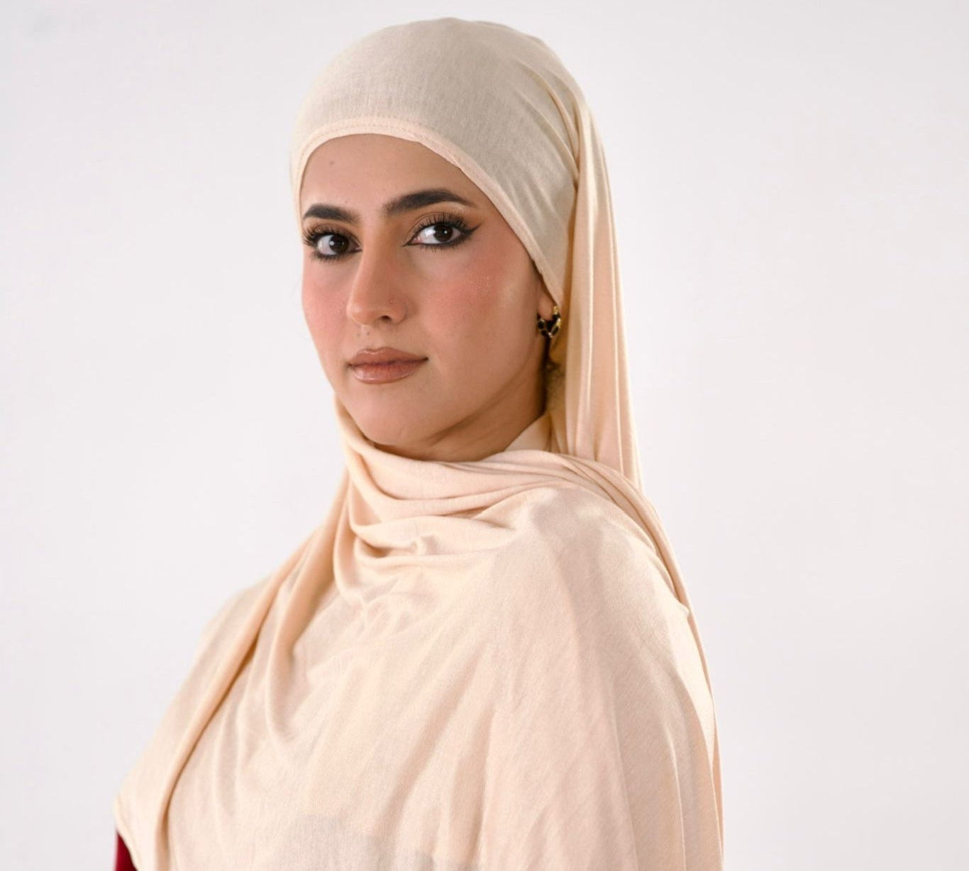 Premium Jersey Hijab — Nude