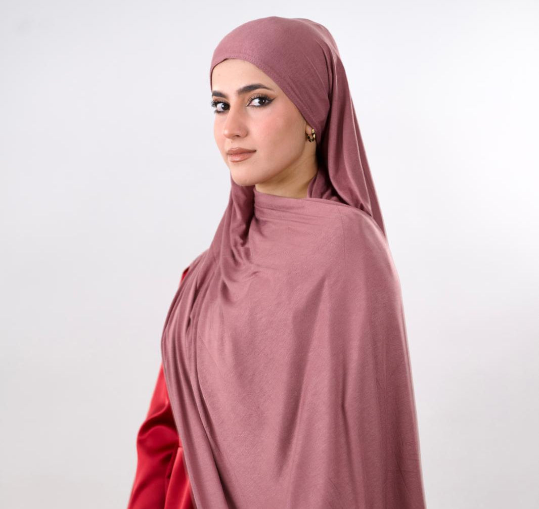 Premium Jersey Hijab — Plum
