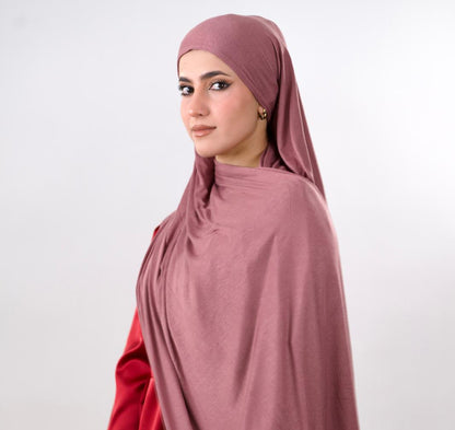 Premium Jersey Hijab — Plum