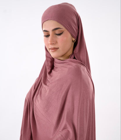 Premium Jersey Hijab — Plum