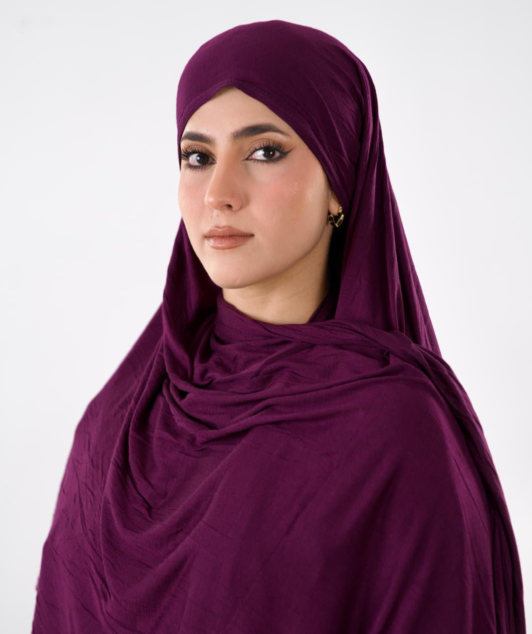 Premium Jersey Hijab — Purple