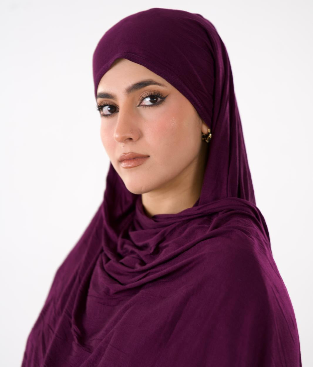 Premium Jersey Hijab — Purple