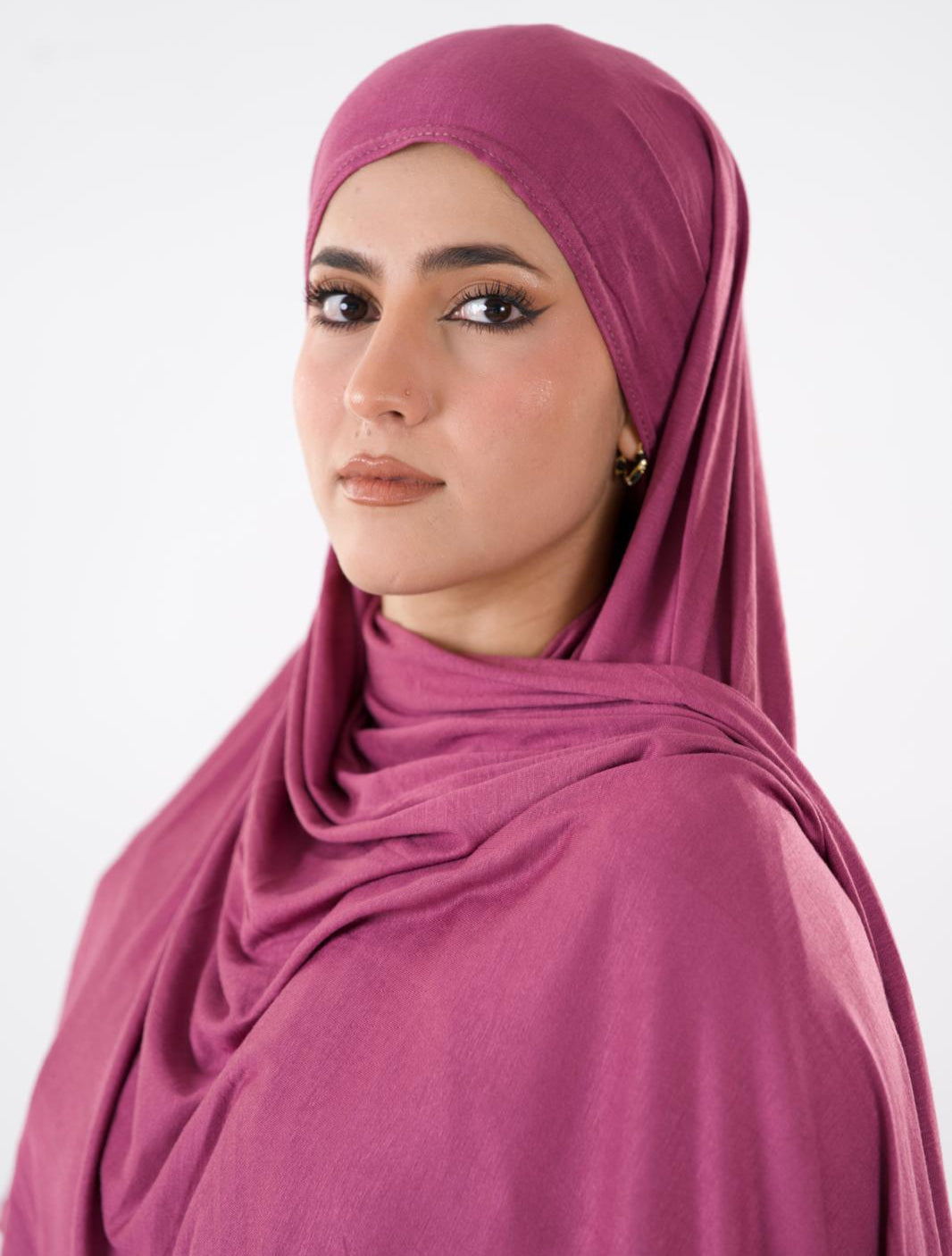Premium Jersey Hijab — Rose Pink