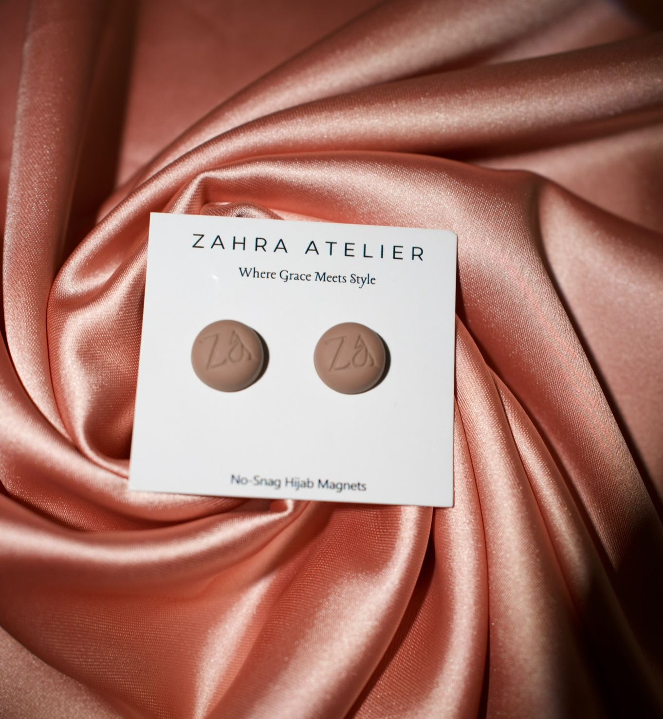 Ultra-Strong No-Snag Hijab Magnets — Matte Toffee