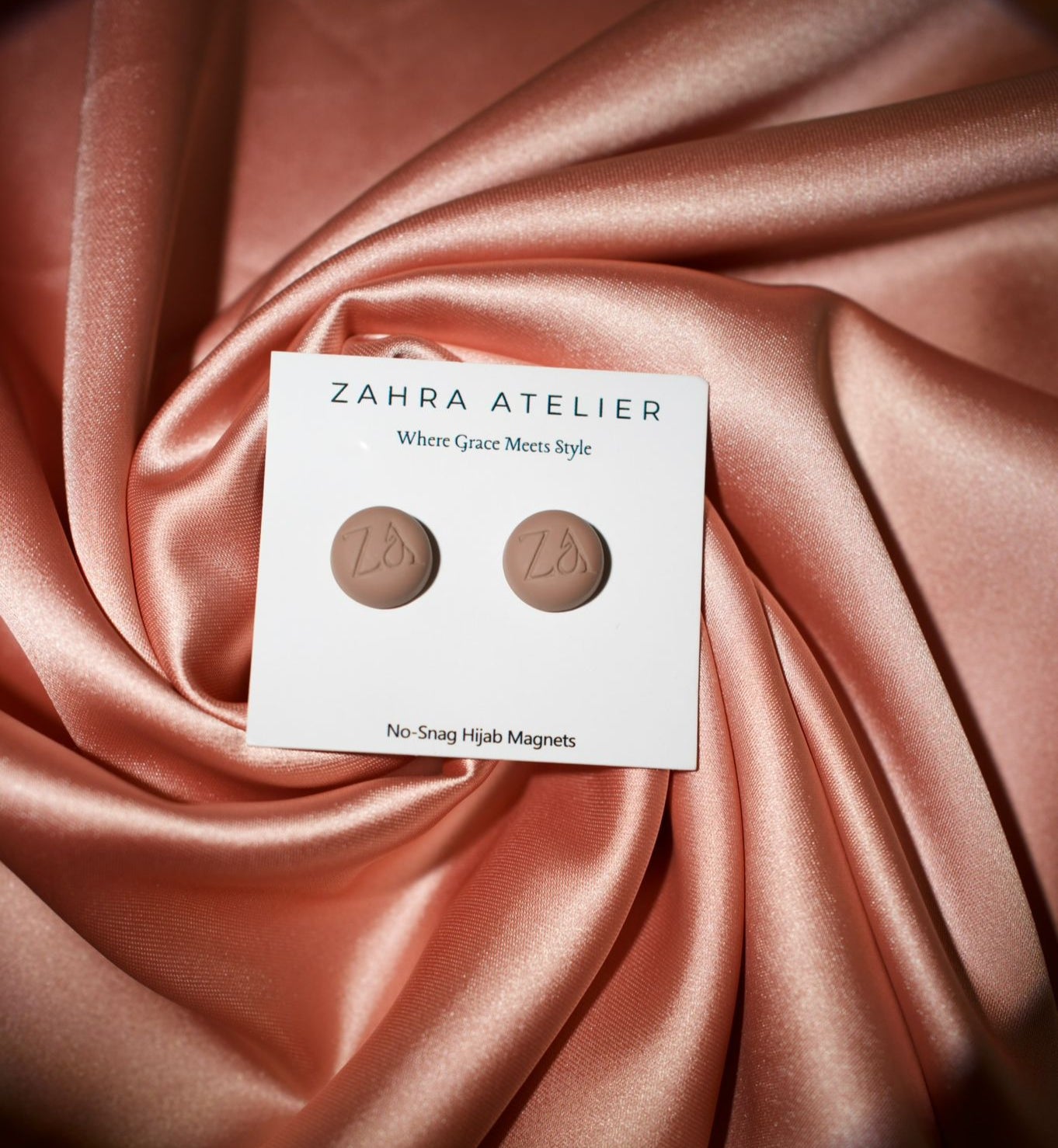 Ultra-Strong No-Snag Hijab Magnets — Matte Toffee