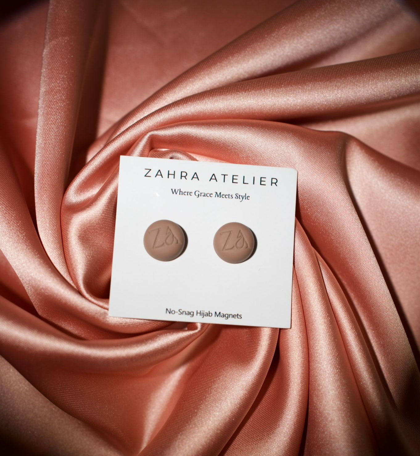 Ultra-Strong No-Snag Hijab Magnets — Matte Toffee