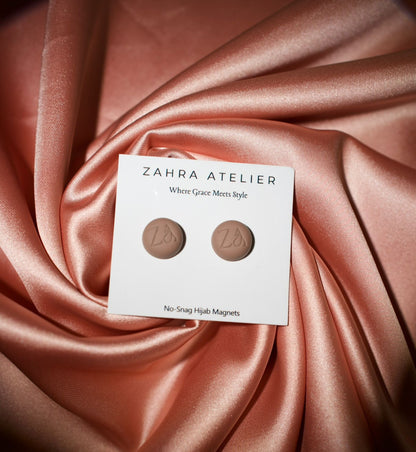 Ultra-Strong No-Snag Hijab Magnets — Matte Toffee