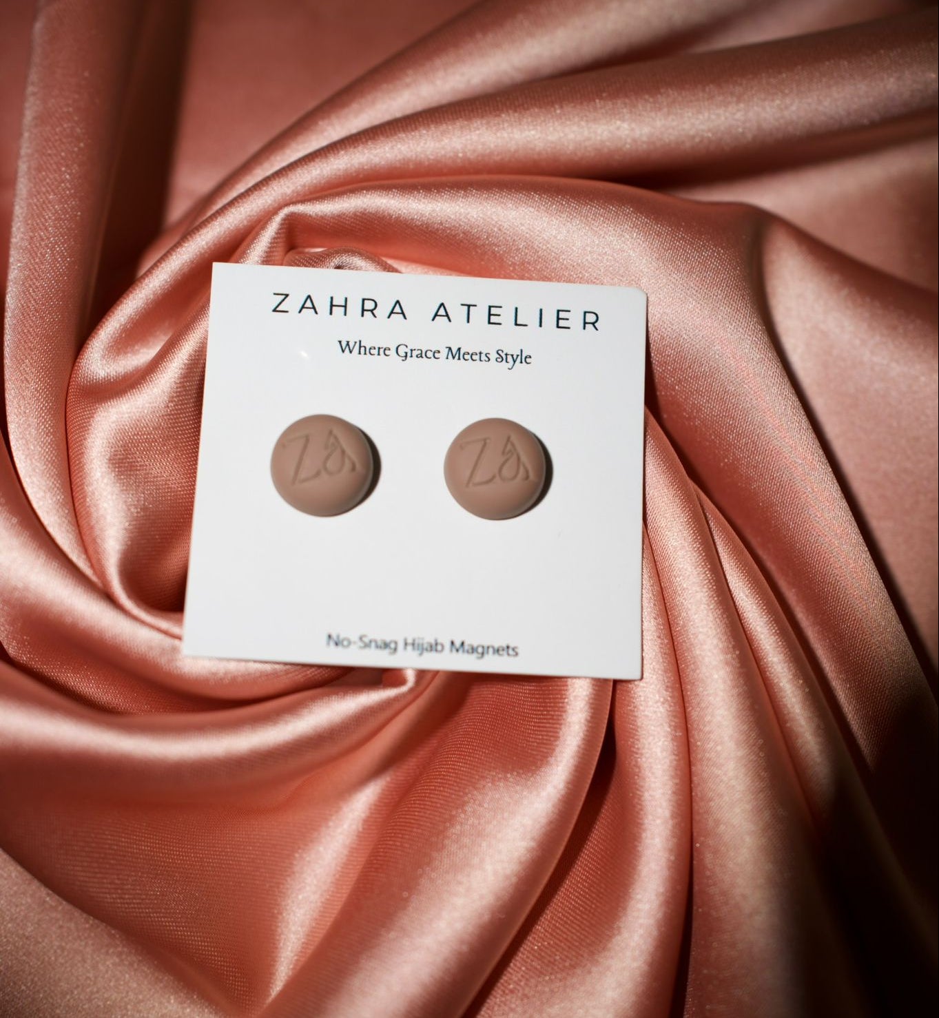 Ultra-Strong No-Snag Hijab Magnets — Matte Toffee