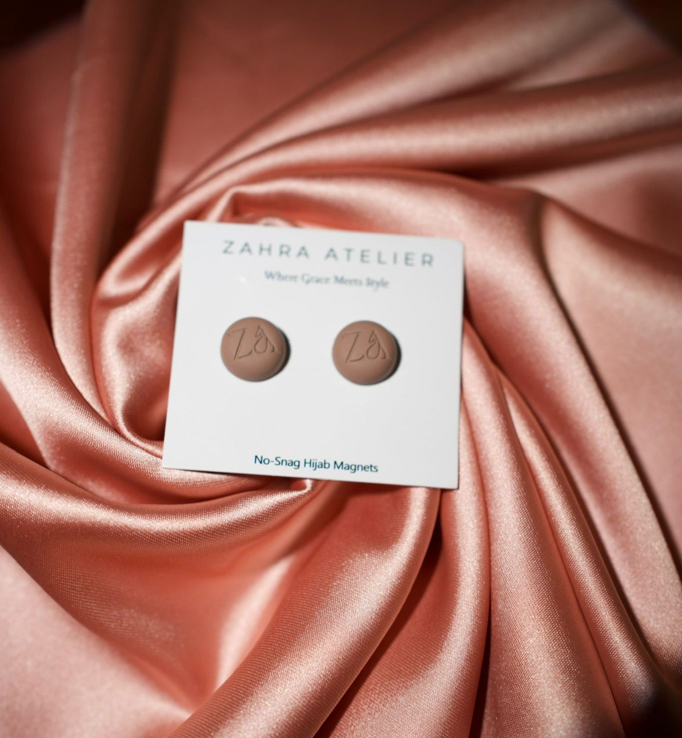 Ultra-Strong No-Snag Hijab Magnets — Matte Toffee