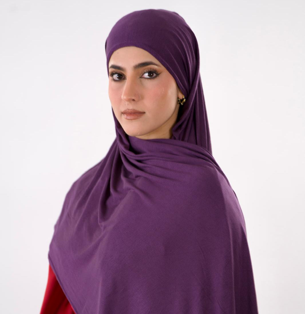 Premium Jersey Hijab — Violet