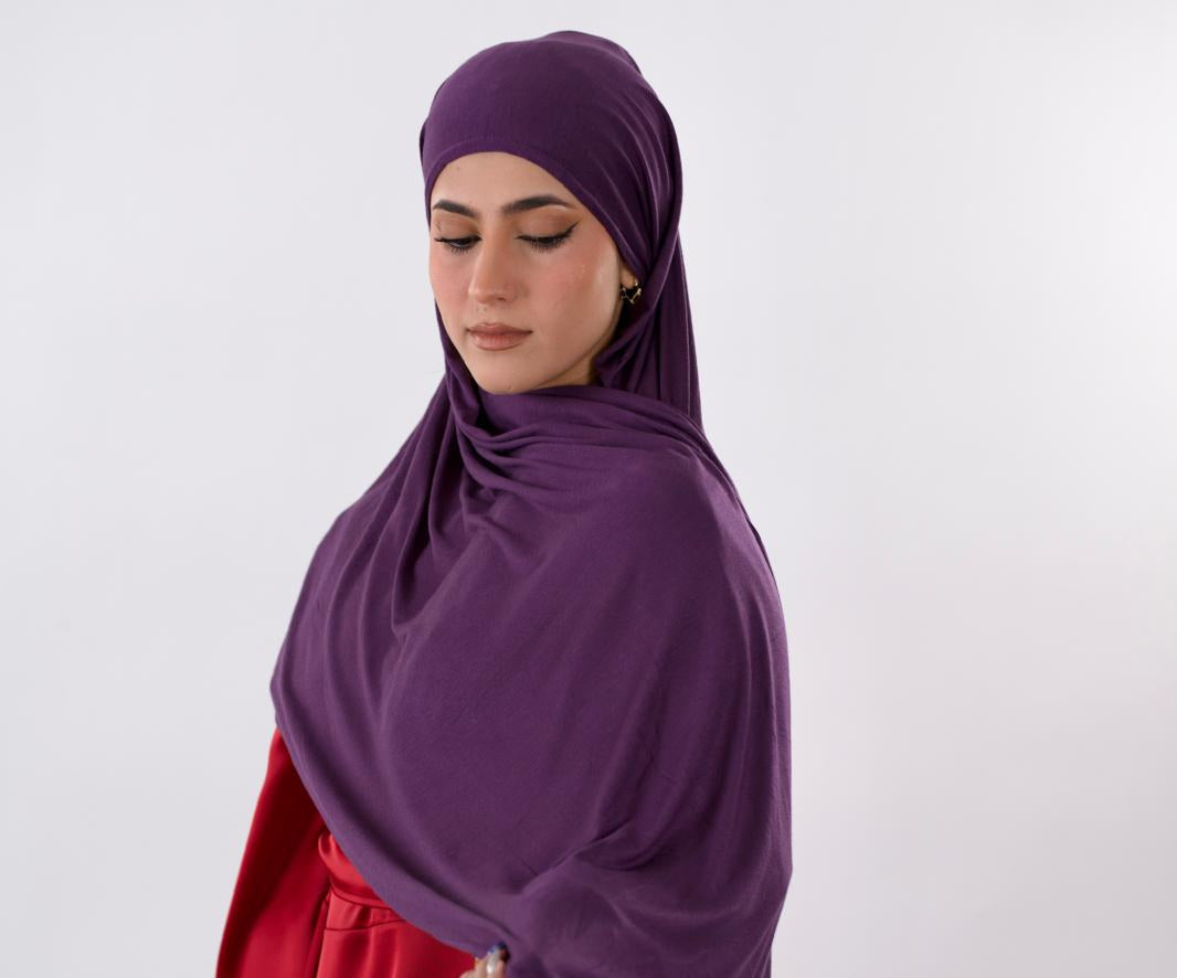 Premium Jersey Hijab — Violet