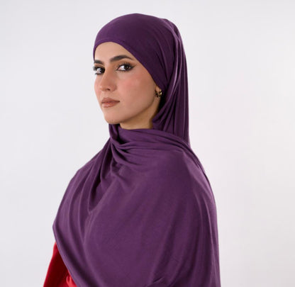 Premium Jersey Hijab — Violet