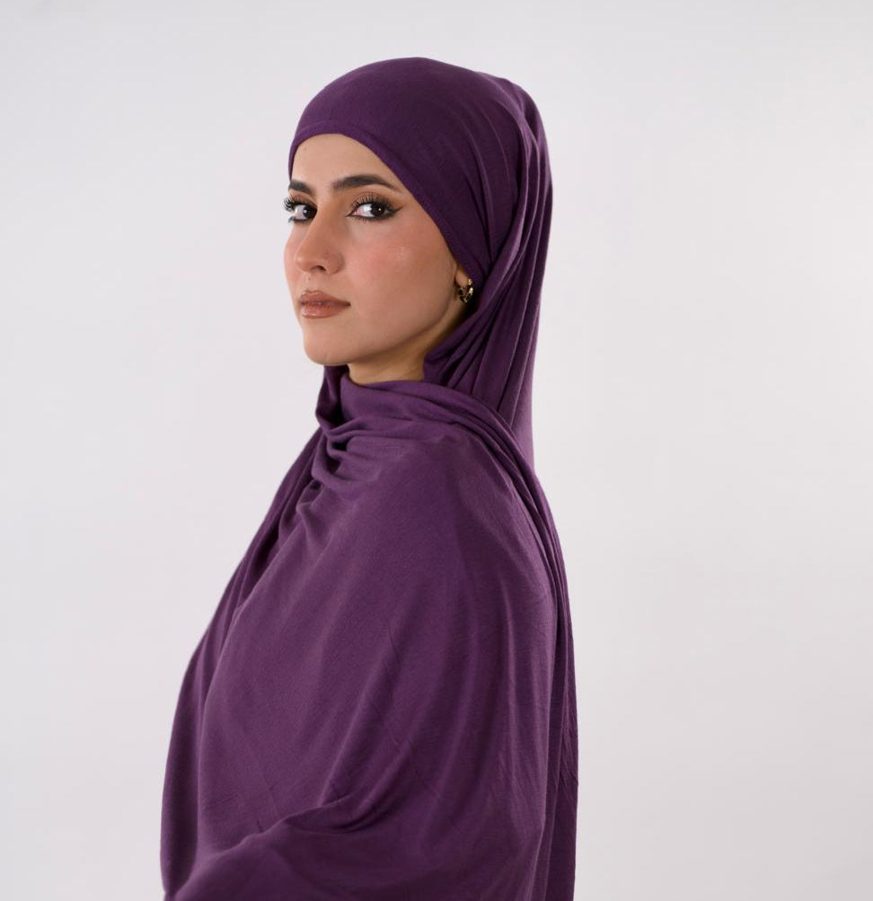 Premium Jersey Hijab — Violet