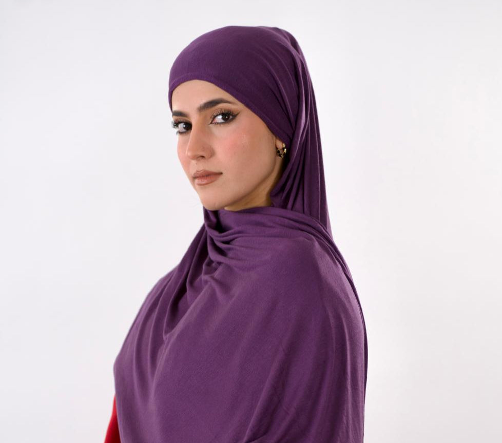 Premium Jersey Hijab — Violet