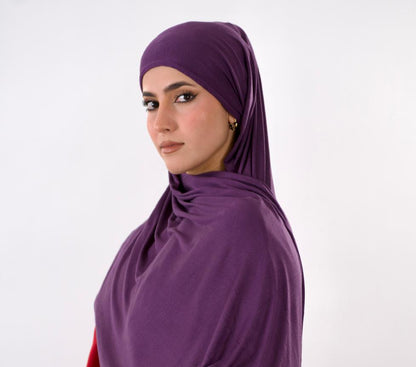 Premium Jersey Hijab — Violet