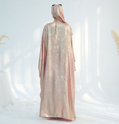 Celestial Mirage Abaya - Soft Blush